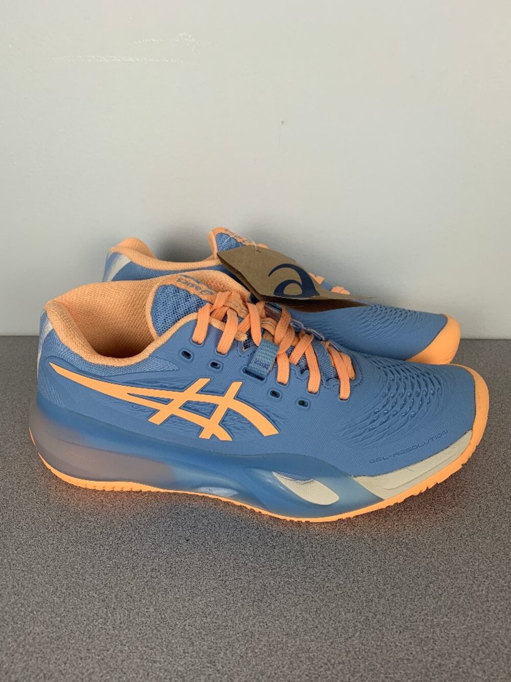 Asics Gel Resolution X Padel Stone Wash Orange Glow Women's size 6.5 Shoes